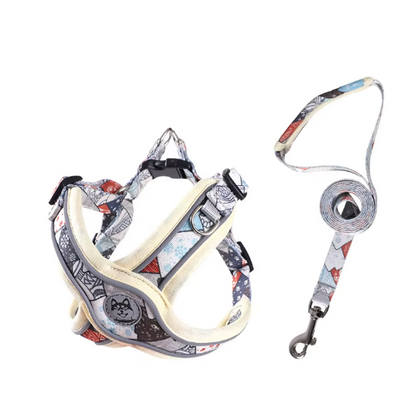 Set de Arnés, Correa y Collar "Comfort & Style"