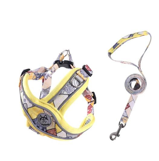 Set de Arnés, Correa y Collar "Comfort & Style"