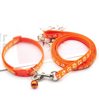 Set de Collar y Correa Huellitas