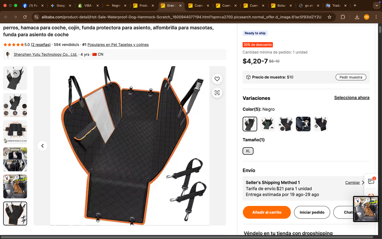 Cobertor Vehículo "Safe Pet"