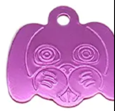 Placa forma de perro 1