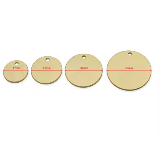 Placa Circular de Identidad PET 2