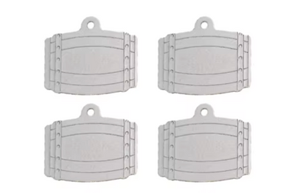 Placa rectangular de Identidad PET 5