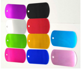 Placa rectangular de Identidad PET 4