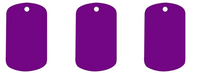 Placa rectangular de Identidad PET 4