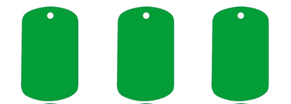 Placa rectangular de Identidad PET 4