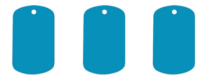 Placa rectangular de Identidad PET 4