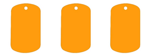Placa rectangular de Identidad PET 4