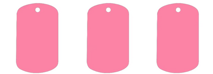 Placa rectangular de Identidad PET 4