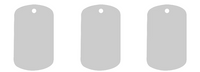 Placa rectangular de Identidad PET 4