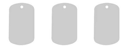 Placa rectangular de Identidad PET 4