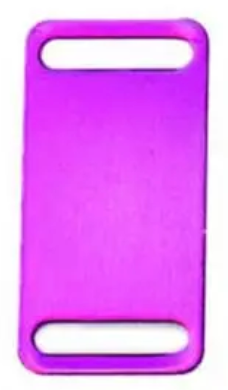 Placa rectangular de Identidad PET 3