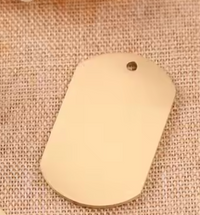 Placa rectangular de Identidad PET 2