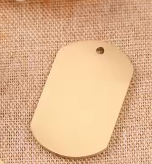 Placa rectangular de Identidad PET 2