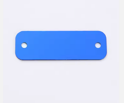 Placa rectangular de Identidad PET 1