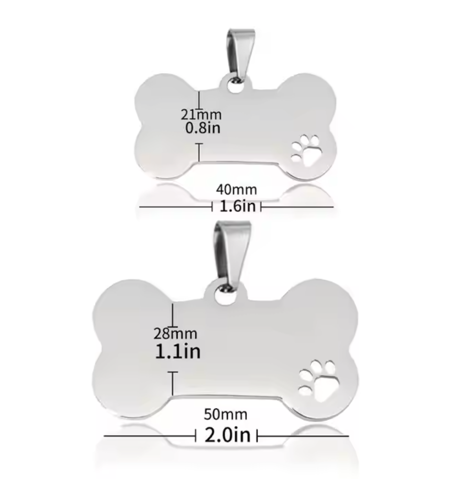 Placa hueso de Identidad PET 2