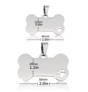 Placa hueso de Identidad PET 2