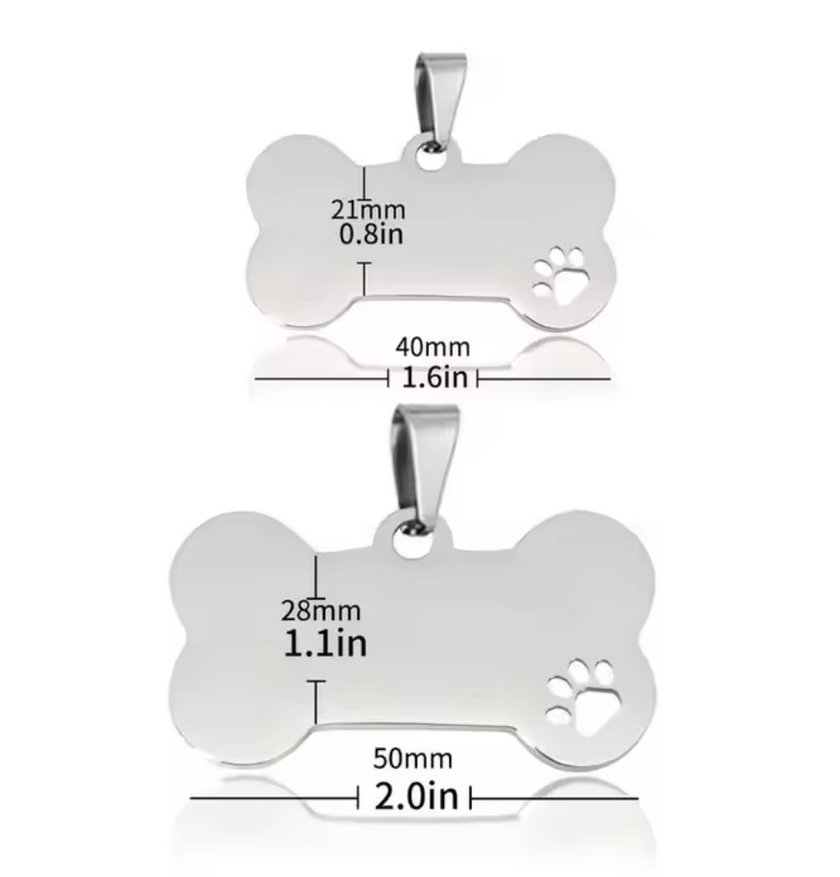 Placa hueso de Identidad PET 2